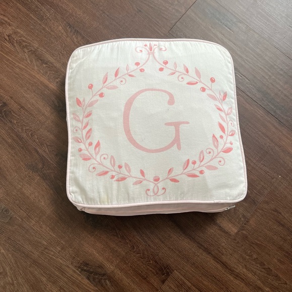 Serena & Lily Other - Serena & Lily Pink and White Decorative Pillow